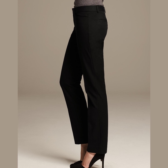 Banana Republic Pants - New BANANA REPUBLIC Black Straight Leg Sloan Pants